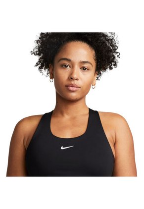 Camiseta Sin Mangas Nike Swoosh Bra Tank Mujer-Negro