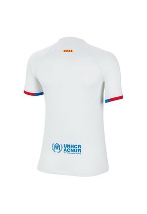 Camiseta Deportiva Niños Nike FC Barcelona Visitante 2023/24 Stadium Blanco