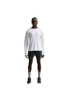 Camiseta Nike Uv Miler Ls Top Hombre-Blanco