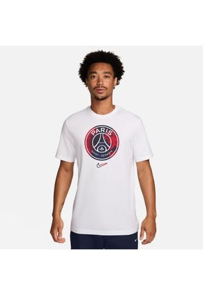Camiseta Nike Hombre Paris Saint-Germain M Crest - Blanco