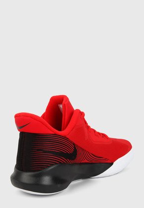 Tenis Basketball Rojo-Negro-Blanco Nike Precisión 4