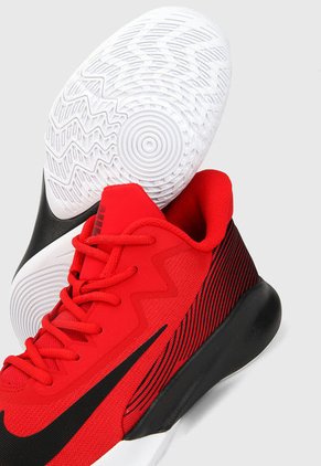 Tenis Basketball Rojo-Negro-Blanco Nike Precisión 4