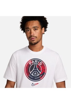 Camiseta Nike Hombre Paris Saint-Germain M Crest - Blanco