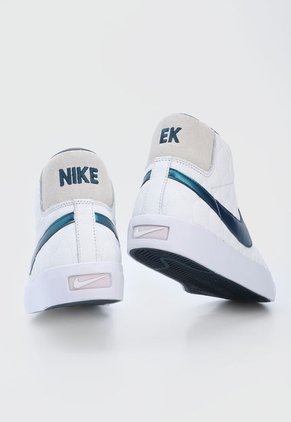 Tenis Skateboarding Blanco-Azul Nike SB Zoom Blazer Mid EK