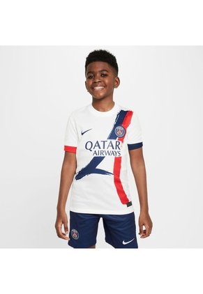 Camiseta Nike Kids Paris Saint-Germain Y Dri-Fit Jsy Ss Stad Aw - Blanco-Azul