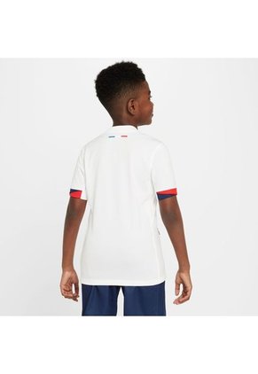 Camiseta Nike Kids Paris Saint-Germain Y Dri-Fit Jsy Ss Stad Aw - Blanco-Azul