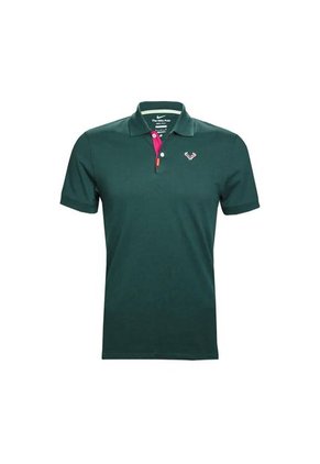 Polo Slim Nike Dri Fit Rafa Tennis-Verde Oscuro