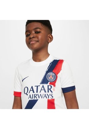 Camiseta Nike Kids Paris Saint-Germain Y Dri-Fit Jsy Ss Stad Aw - Blanco-Azul