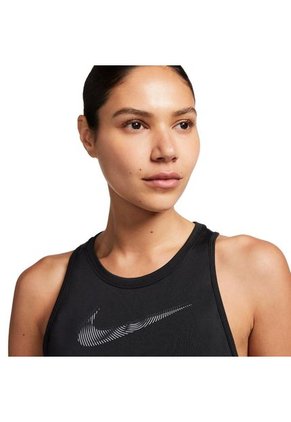 Camiseta Esqueleto Nike Dri Fit Swoosh Tops Mujer-Negro