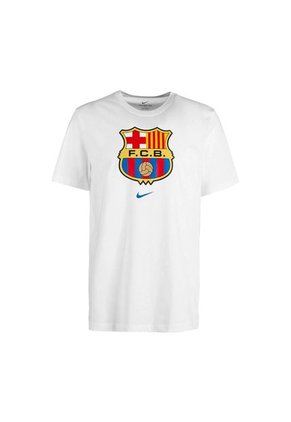 Camiseta Nike Fcb Crest 1978 Tee-Blanco