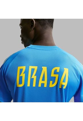 Camisetas Nike Hombre Brasil Dri-FIT Strike - Azul