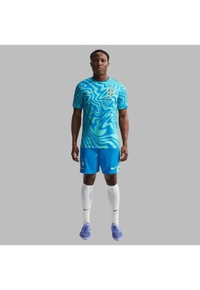 Camisetas Nike Hombre Brasil Academy Pro Prepartido - Azul