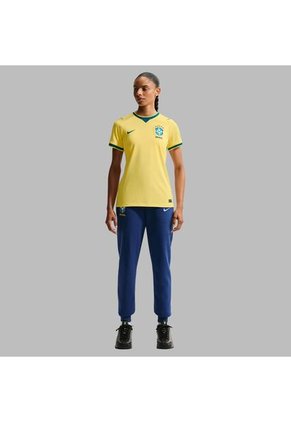 Camisetas Nike Mujer Brasil Local Stadium - Amarillo