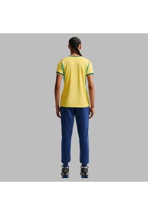 Camisetas Nike Mujer Brasil Local Stadium - Amarillo