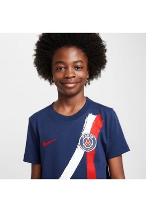 Camiseta Nike Kids Paris Saint-Germain U Iconic Aw - Azul