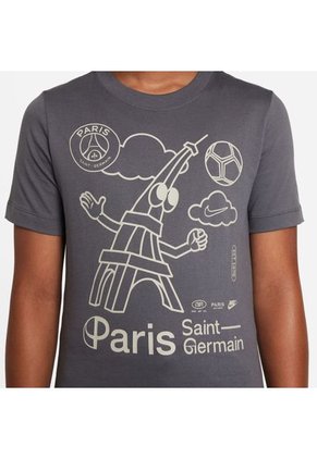 Camiseta Nike Kids Paris Saint-Germain U  Ss Air  - Gris