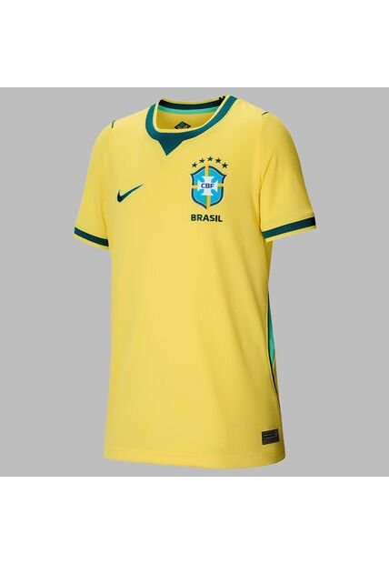 Camisetas Nike Niño Brasil Local Stadium - Amarillo