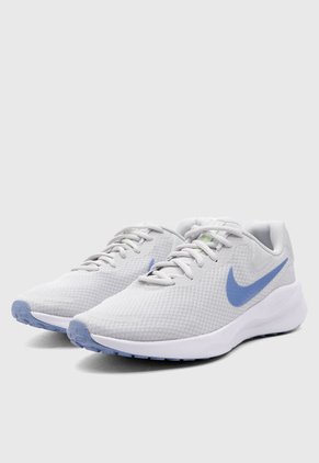 Tenis Running Gris-Azul-Blanco Nike Revolution 7