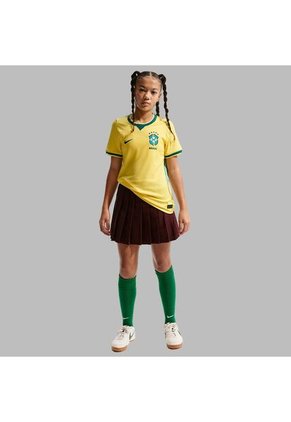 Camisetas Nike Niño Brasil Local Stadium - Amarillo
