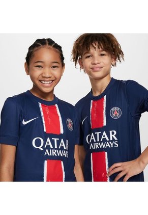 Camiseta Nike Kids Paris Saint-Germain Y  Dri-Fit Jsy Ss Stad Hm - Azul