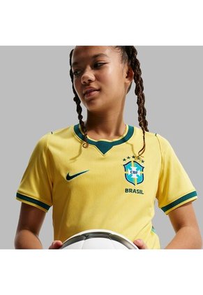 Camisetas Nike Niño Brasil Local Stadium - Amarillo