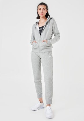 Hoodie Gris-Blanco Nike Sportswear Club Fleece