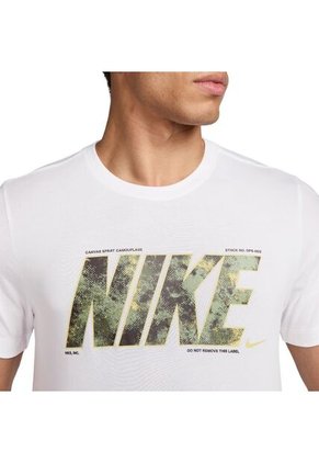 Camiseta Nike Tee Camo-Blanco