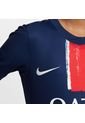 Camiseta Nike Kids Paris Saint-Germain Y  Dri-Fit Jsy Ss Stad Hm - Azul de Nike