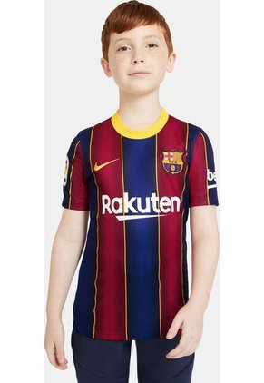 Camiseta Fútbol Niños Nike Barcelona Local 2020/21 - Azul Oscuro