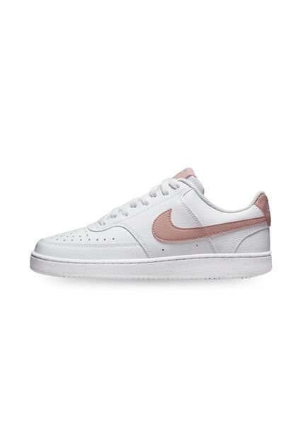 Tenis Nike Court Vision Mujer-Blanco/Rosa