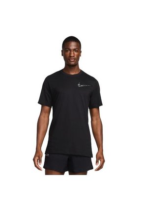 Camiseta Nike Tee Run Division Fa24-Negro