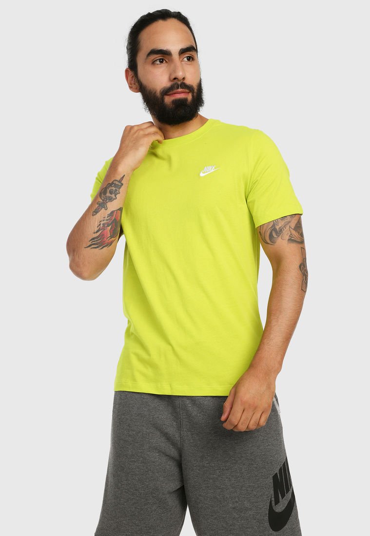 camiseta verde nike