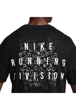 Camiseta Nike Tee Run Division Fa24-Negro