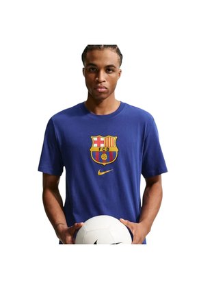 Camiseta Nike Fcb Crest Tee Hombre-Azul