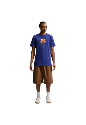 Camiseta Nike Fcb Crest Tee Hombre-Azul