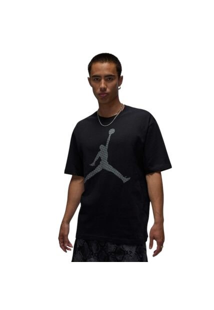 Camiseta Nike M J Brk Mg Fill Ss Crew Hombre-Negro