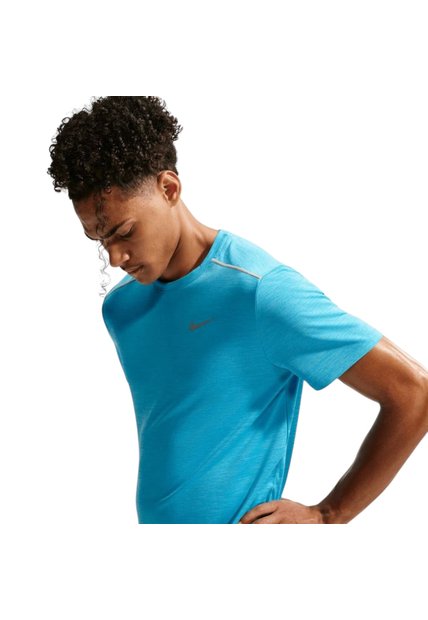 Camiseta Nike Df Uv Miler Ss Hombre-Azul