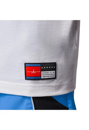 Camiseta Nike M J Brk Fc Lbr Gfx Ss Crw Hombre-Blanco