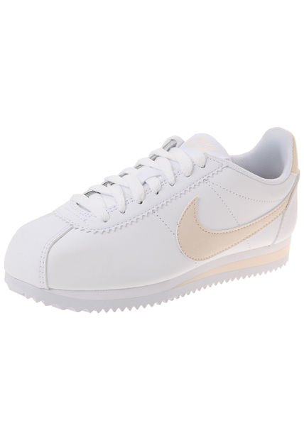 Tenis Lifestyle Blanco-Crema Nike Classic Cortez Leather