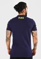 Camiseta Azul Navy-Amarillo-Naranja Nike Brasil de Nike