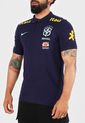 Camiseta Azul Navy-Amarillo-Naranja Nike Brasil de Nike