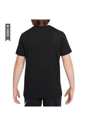 Camiseta Nike K Nsw Tee Futura Hbr Ssnl Niño-Negro