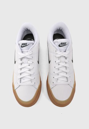 Tenis Lifestyle Blanco-Crema-Verde Nike Court Legacy Lift