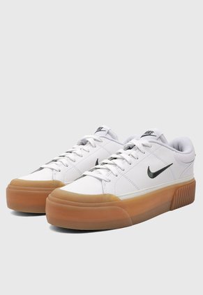 Tenis Lifestyle Blanco-Crema-Verde Nike Court Legacy Lift