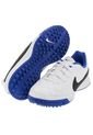 Fútbol Nike JR Tiempo Genio Leather Tf Blanco-Azul de Nike