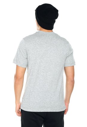 Camiseta Gris-Negro Nike M nsw Tee Just Do it Swoosh