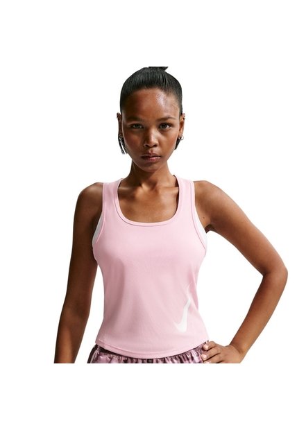 Camiseta Sin Mangas Nike Tempo Swoosh Run Df Tank Mujer-Rosa