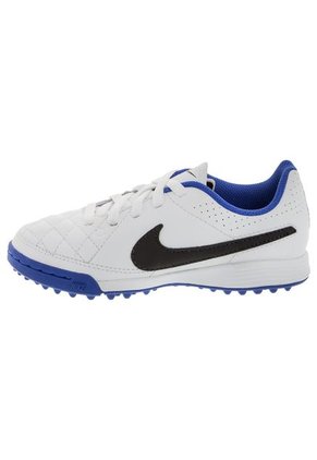 Fútbol Nike JR Tiempo Genio Leather Tf Blanco-Azul