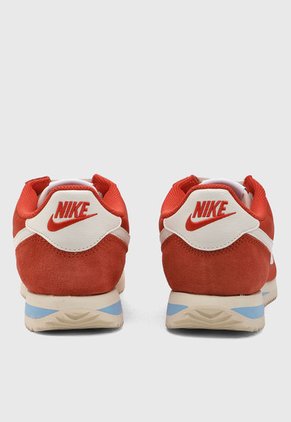 Tenis Lifestyle Terracota-Blanco-Celeste Nike Cortez Textile