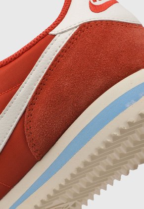 Tenis Lifestyle Terracota-Blanco-Celeste Nike Cortez Textile